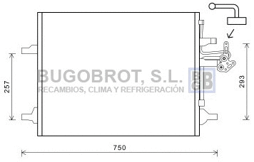 Condenseur, climatisation BUGOBROT 62-VO5166
