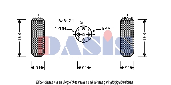 Filtre déshydratant, climatisation AKS DASIS 800266N