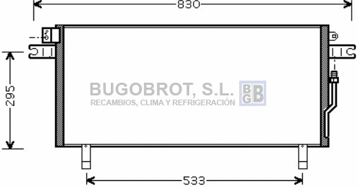 Condenseur, climatisation BUGOBROT 62-DN5268
