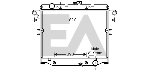 Radiateur, refroidissement du moteur EACLIMA 31R71202