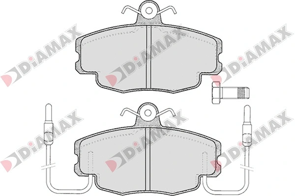 Kit de plaquettes de frein, frein à disque DIAMAX N09010