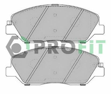 Kit de plaquettes de frein, frein à disque PROFIT 5000-2018 C