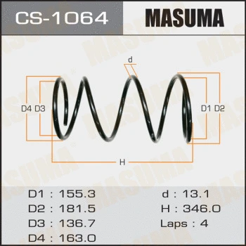Ressort de suspension MASUMA CS-1064