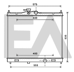 Radiateur, refroidissement du moteur EACLIMA 31R18130
