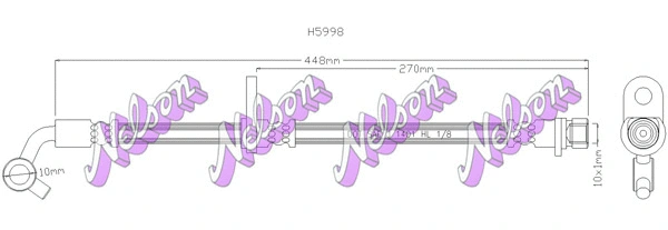 Flexible de frein KAWE H5998