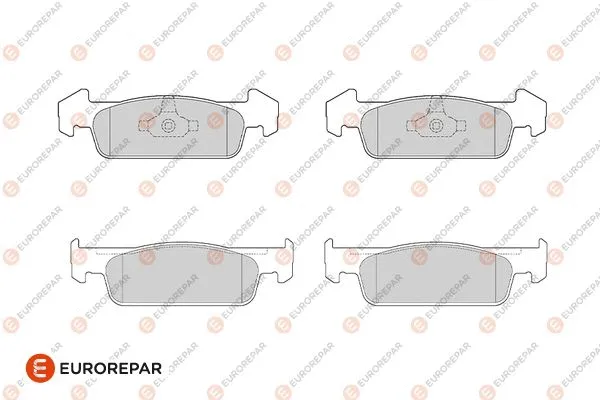 Kit de plaquettes de frein, frein à disque EUROREPAR 1682313780