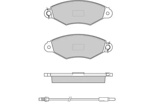 Kit de plaquettes de frein, frein à disque E.T.F. 12-1019