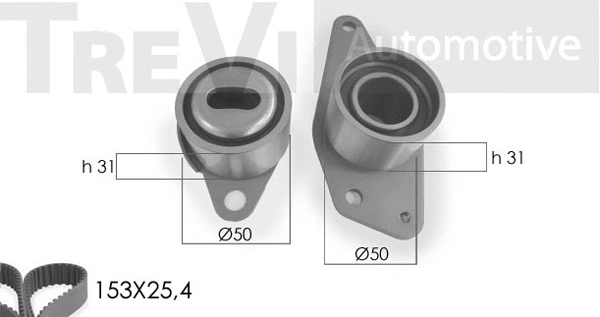 Kit de courroie crantée TREVI AUTOMOTIVE KD1196