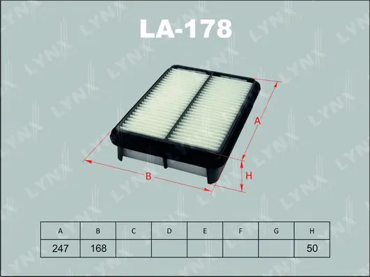Filtre à air LYNXAUTO LA-178