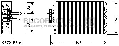 Évaporateur climatisation BUGOBROT 70-MSV375