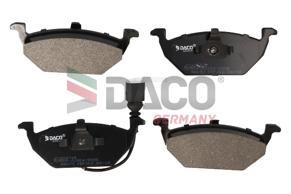 Kit de plaquettes de frein, frein à disque DACO Germany 324745