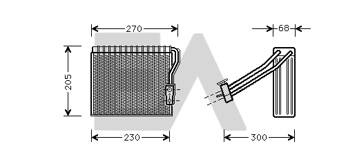 Évaporateur climatisation EACLIMA 43B50004