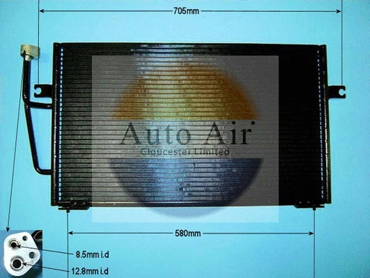 Condenseur, climatisation AUTO AIR GLOUCESTER 16-1036