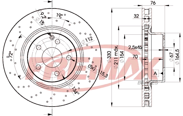 Disque de frein FREMAX BD-5038