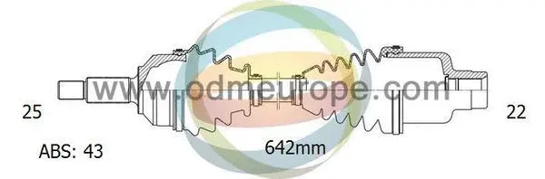 Arbre de transmission 4X4 ESTANFI EST-18-302311