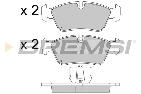Kit de plaquettes de frein, frein à disque BREMSI BP2745
