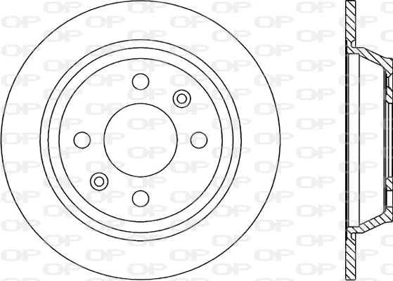Disque de frein OPEN PARTS BDR1474.10