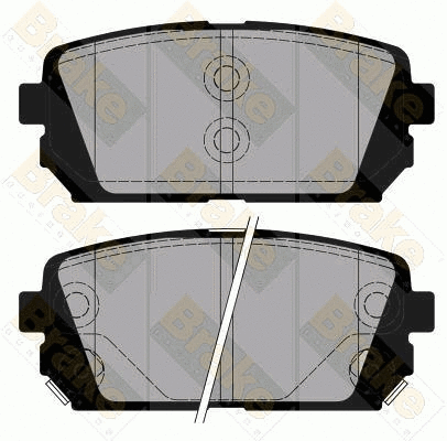 Kit de plaquettes de frein, frein à disque Brake ENGINEERING PA1874