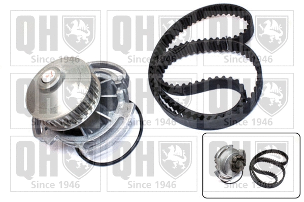 Pompe à eau + kit de courroie crantée QUINTON HAZELL QBPK9079