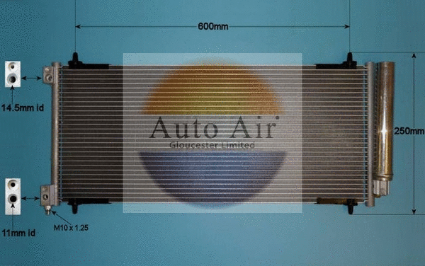 Condenseur, climatisation AUTO AIR GLOUCESTER 16-9929