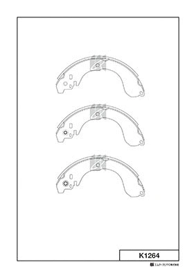 Jeu de mâchoires de frein MK Kashiyama K1264