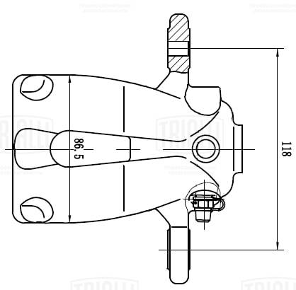 Étrier de frein TRIALLI CF 084724