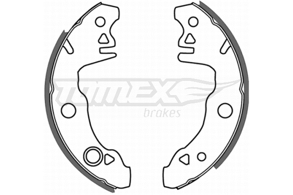 Jeu de mâchoires de frein TOMEX Brakes TX 21-29