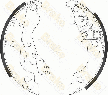 Jeu de mâchoires de frein Brake ENGINEERING SH2558