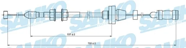 Câble d'accélération SAMKO C0130A