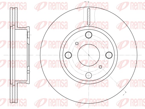 Disque de frein REMSA 6402.10