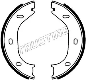 Jeu de mâchoires de frein, frein de stationnement TRUSTING 019.021