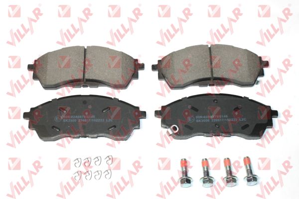 Kit de plaquettes de frein, frein à disque VILLAR 626.2233