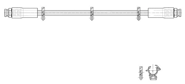 Flexible de frein CEF 516952