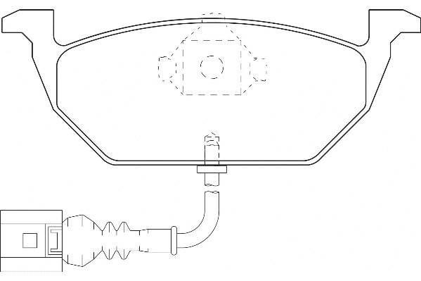 Kit de plaquettes de frein, frein à disque Omnicraft 2134835