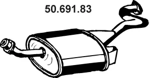 Silencieux arrière EBERSPÄCHER 50.691.83