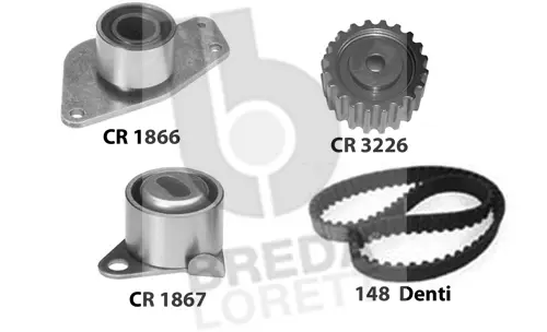 Kit de courroie crantée BREDA LORETT KCD0380