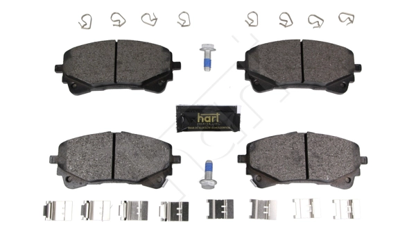 Kit de plaquettes de frein, frein à disque HART 262 051