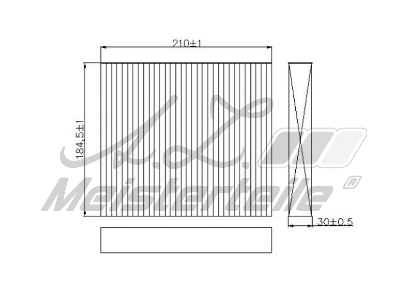 Filtre, air de l'habitacle A.Z. Meisterteile AZMT-41-010-1737