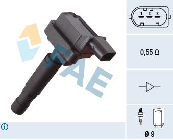 Bobine d'allumage FAE 80455