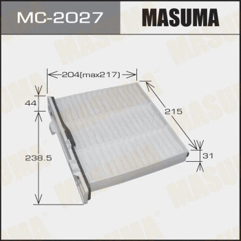 Filtre, air de l'habitacle MASUMA MC-2027