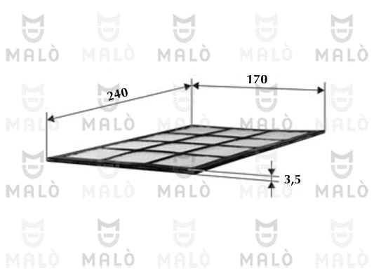 Filtre, air de l'habitacle AKRON-MALÒ 1531131