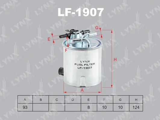 Filtre à carburant LYNXAUTO LF-1907