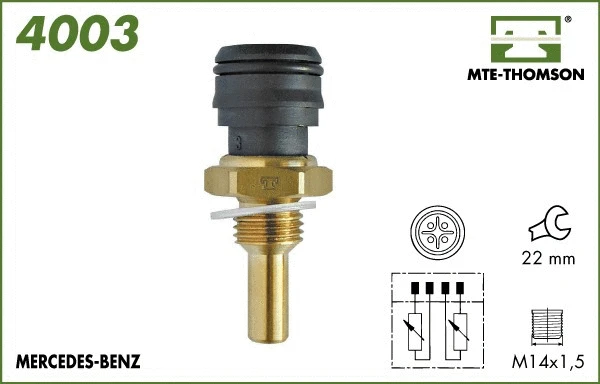 Sonde, température du liquide de refroidissement MTE-THOMSON 4003