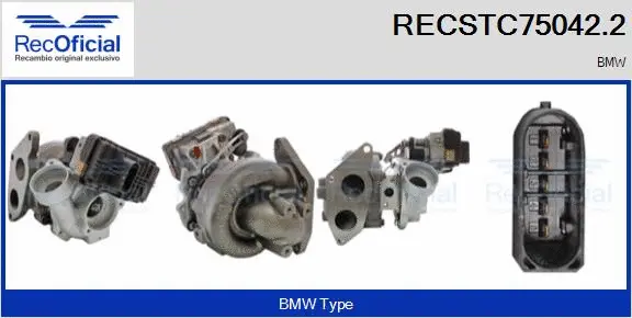 Turbocompresseur, suralimentation RECOFICIAL RECSTC75042.2