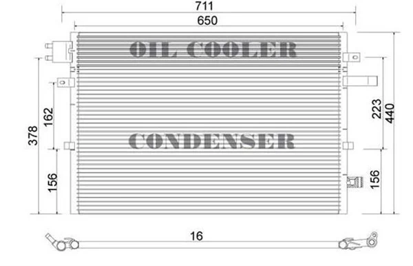 Condenseur, climatisation MAGNETI MARELLI 359003220670