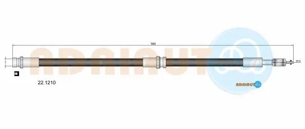 Flexible de frein ADRIAUTO 22.1210