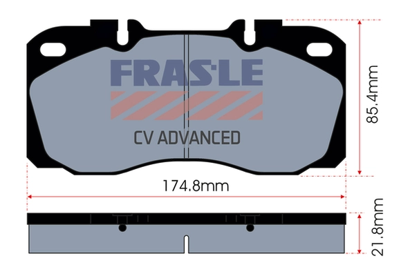 Kit de plaquettes de frein, frein à disque FRAS-LE PD/139-CV