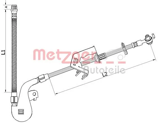 Flexible de frein METZGER 4110928