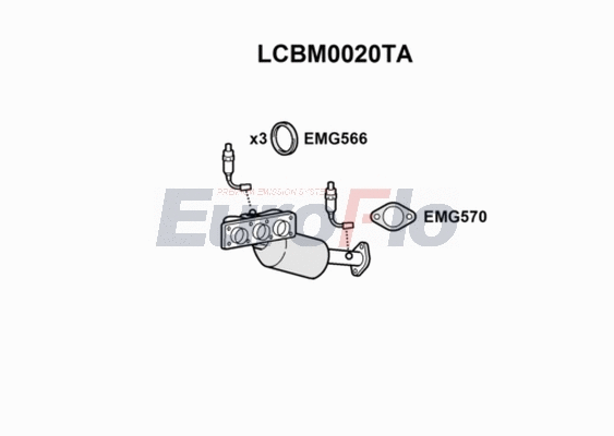 Catalyseur EuroFlo LCBM0020TA