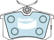 Kit de plaquettes de frein, frein à disque BENDIX-SEA DB1449 MKT